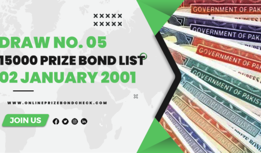 15000 Prize Bond List - 02 January 2001