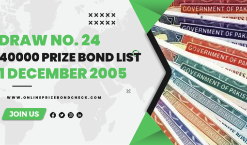 40000 Premium Prize Bond List - 1 December 2005