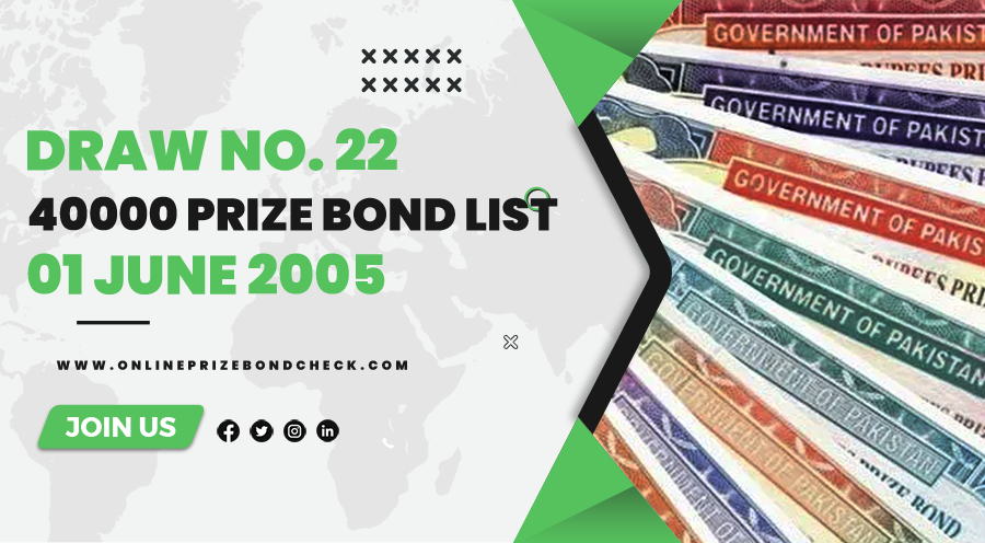 40000 Prize Bond List - 01 June 2005