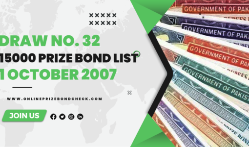 15000-Prize-Bond-List - 01 October 2007
