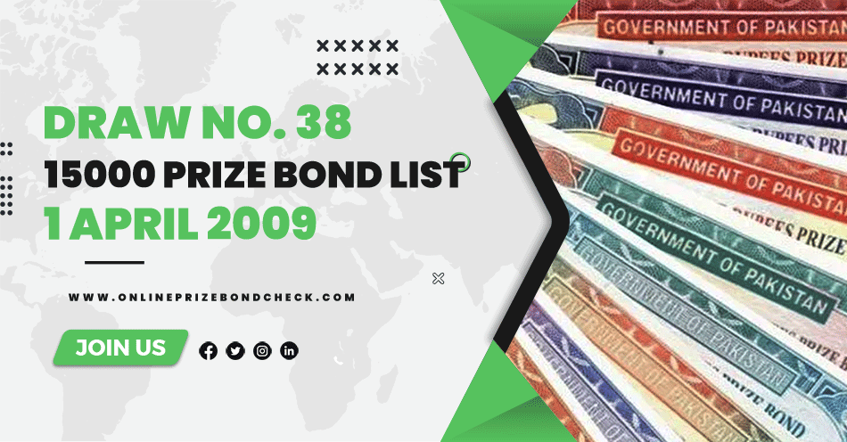 15000 Prize Bond List - 1 April 2009