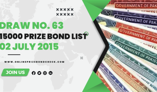 15000 Prize Bond List - 02 July 2015