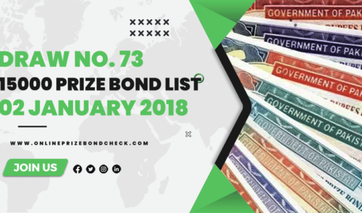 15000 Prize Bond List - 02 January 2018