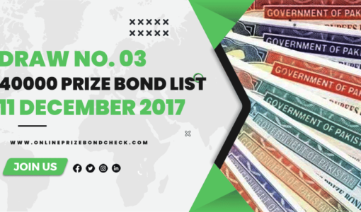 40000-Premium-Prize-Bond-List - 11 December 2017