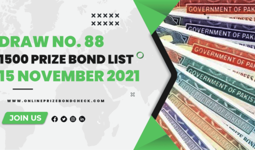 1500 Prize Bond List 15-November-2021